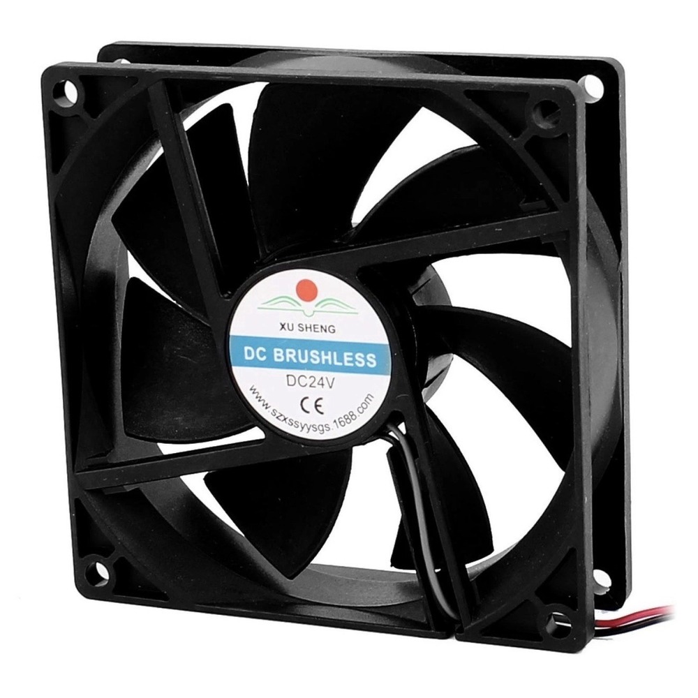 4 Pack - uxcell a16032900ux1695 DC 24V 90mmx90mmx25 mm 7 Vanes Pc